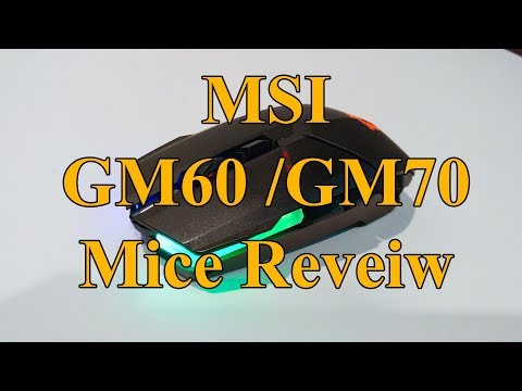 MSI Clutch GM60 & GM70 Gaming Mouse Review