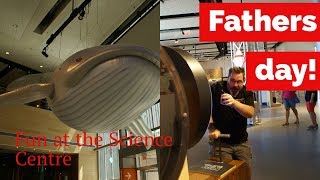 Fathers day at the Calgary science center Telus Spark - We learned about whales