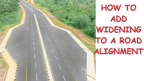 Add Widening To Alignment in AutoCAD Civil 3D