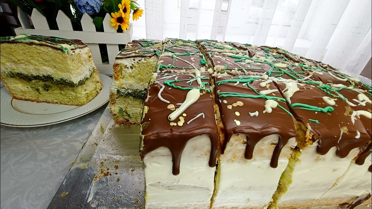 Дубай пирожнийси / Турк БИСКВИТ Тайёрлаш / ПИРОЖНЫЙ/ Тварожный крем/ Turk biskviti tayyorlash ✅