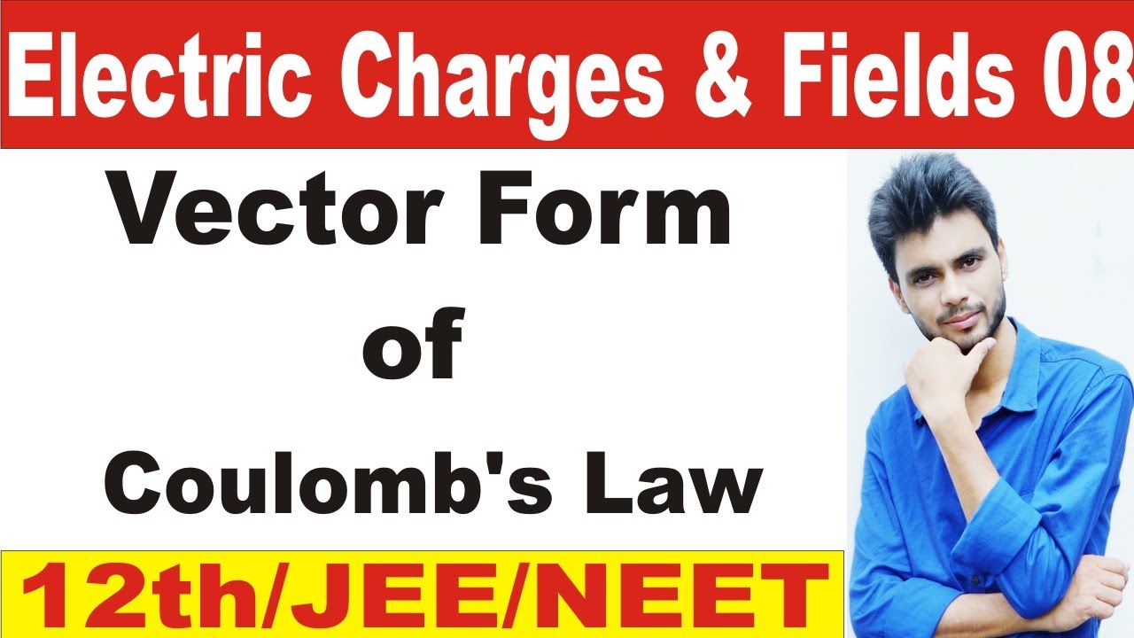 Vector form of coulomb's law | coulombs law in vector form