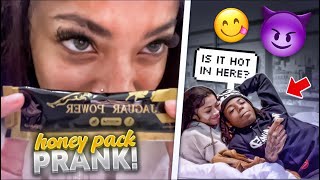 HONEY PACK PRANK ON @A.S.K_KJ 🔥🔥 (gets spicy)