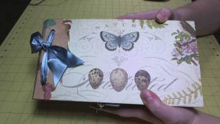 Scrapbook Album: Completed "Flora & Fauna" Paper Bag Album