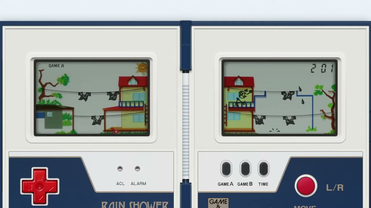 Game & Watch: Rain Shower [Handheld Longplay] (1983) Nintendo 