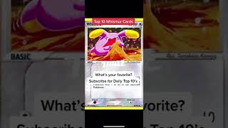 Top 10 Whismur #Pokemon Cards #shorts