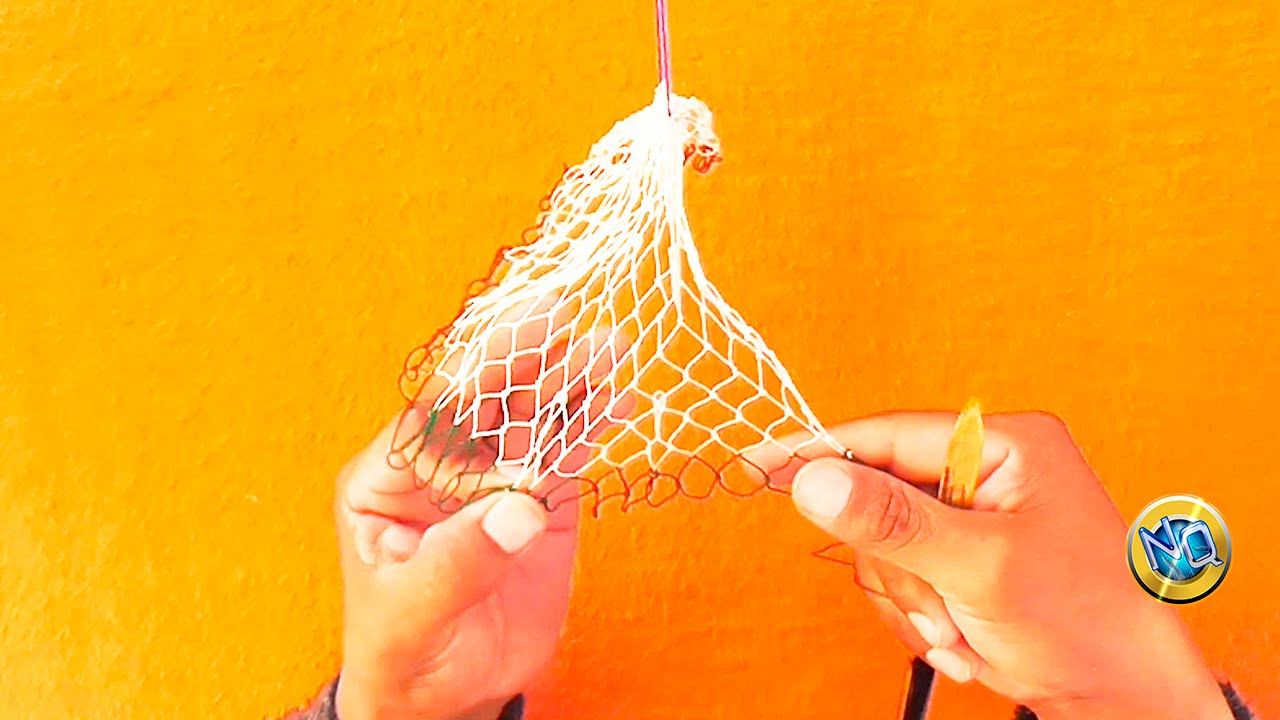 ☑️ Aprende a Tejer una Red de Pesca bien explicado nivel básico│#  4