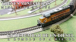 Trenes miniaturas | Un retumbar de un diésel/ Miniature Trains | A Rumble Of A Diesel