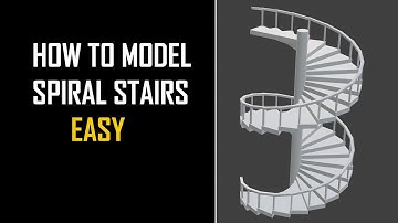 how to model spiral stairs in blender 2.81 [REAL TIME]
