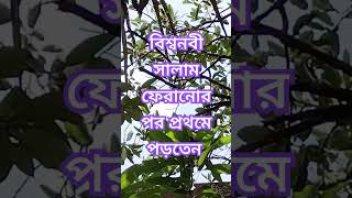 বিশ্ব নবী সালাম ফিরানোর পর পড়তেন । dua motivation inspiration foryou