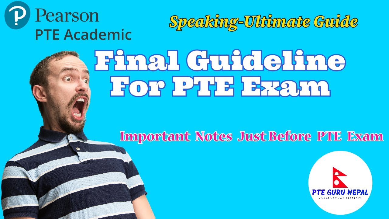 Important Notes Just Before PTE Exam || PTE Speaking-Section Tips and Tricks for Exam