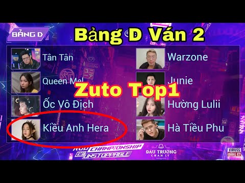 ROG CHAMPIONSHIP ĐẤU TRƯỜNG CHÂN LÝ Bảng D Trận 2- Kiều Anh Hera, Junie, Ốc Vô Địch, Warzone