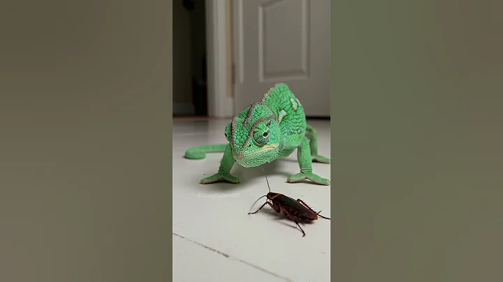 You’ve Never Seen a Chameleon’s Tongue Hunt Like This! Watch Till the End! thumbnail