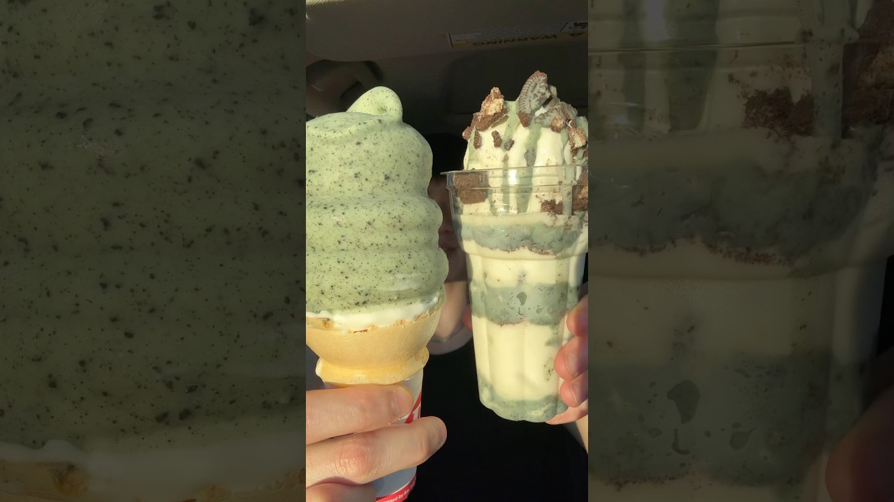 Новая линейка мятных хрустящих печеньек от @dairyqueen 