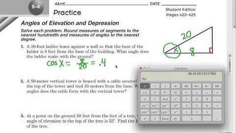 Right Triangle Trig Applications: Part 2