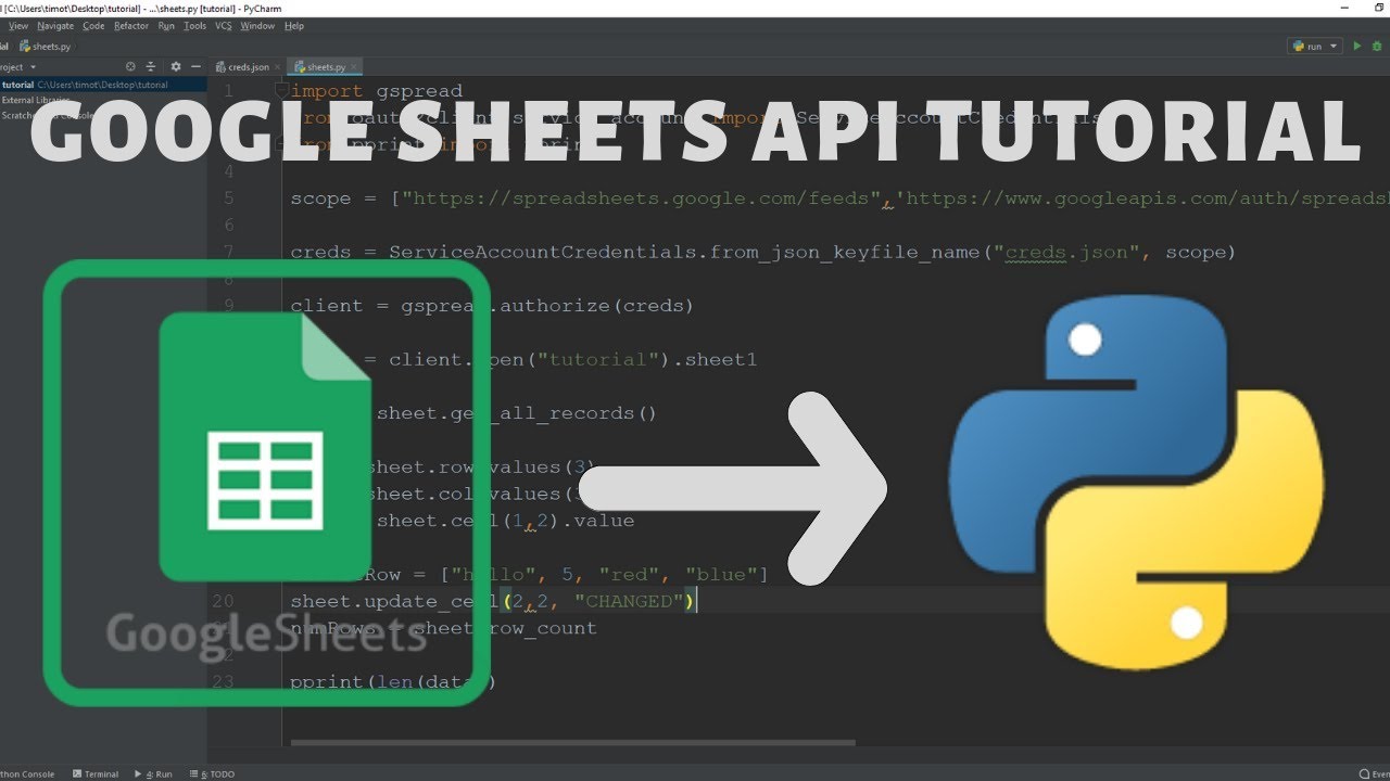 Python google sheets api