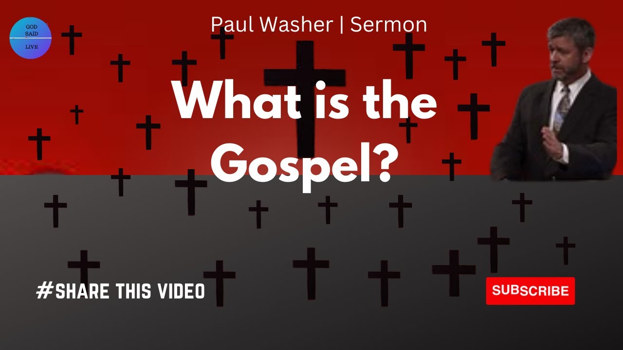Paul Washer "What is the Gospel?" paulwashersermon , paulwasher ,