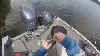 Stingy Lake, Nashwauk, MN 9-17-2017, Walleye Fishing, What a Cold Day!!!
