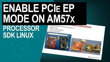 Enabling PCIe End Point (EP) Mode on Sitara™ AM57x using Processor SDK Linux