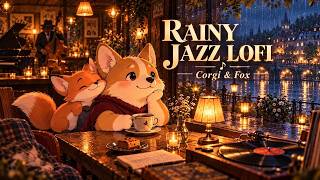 [RELAX] Rainy Café Jazz Lofi ☕ Soft Beats for a Peaceful & Calming Evening, Study, Focus,  Dog Music screenshot 3