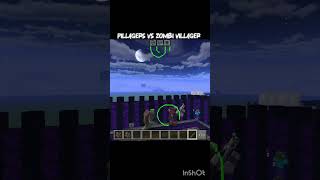Pillagers vs Zombie Villager 🧟⚔️ | Epic Minecraft Battle #shorts