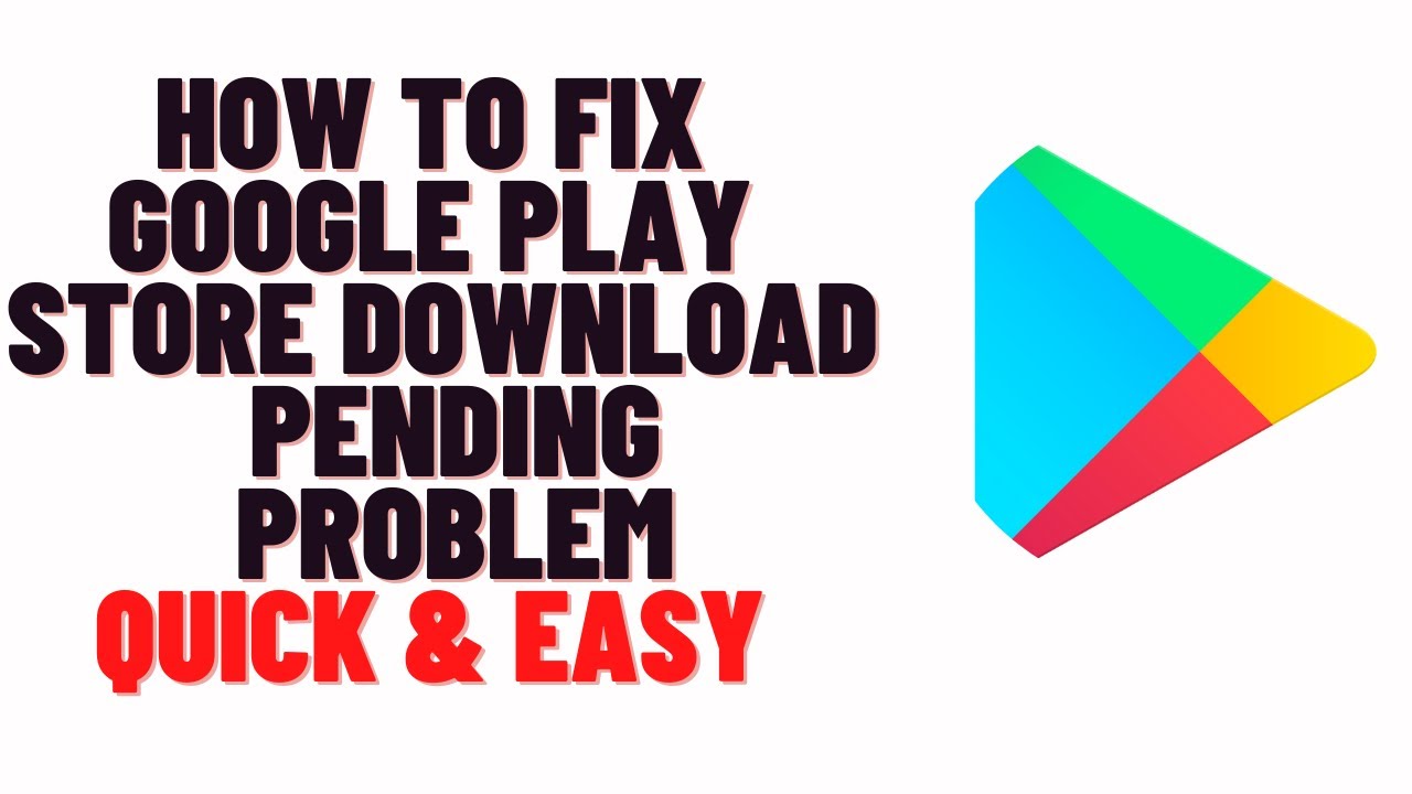 how to fix google play store download pending problem - YouTube