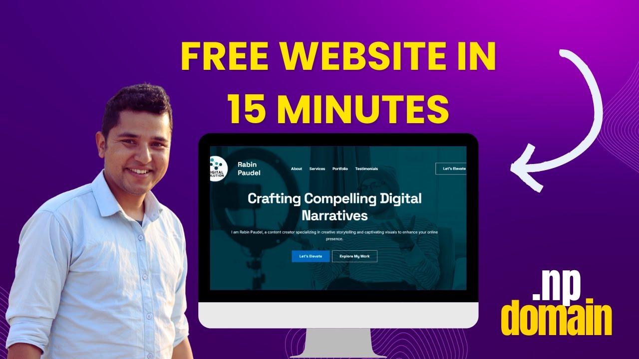 How To Design Website With Free np Domain Within 15 Minutes Building How to design website with free np domain within 15 minutes building