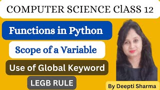 Scope of a Variable in Python | LEGB Rule in Python | L... | Doovi