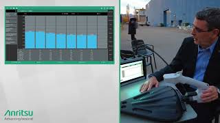 Anritsu Field Master MS2080A analyzing LTE and 5G signals over the air