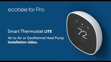 How to Install ecobee Smart Thermostat Lite for Homes with a Heat Pump