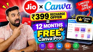 Jio ₹399 Recharge Offer: Free 1 Year Canva Pro Subscription | Full Details #JioOffer #FreeCanvaPro screenshot 5