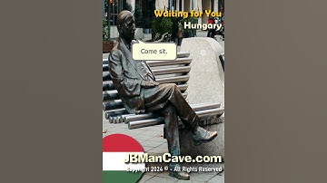 Waiting for YOU to Sit BRONZE STATUE in HUNGARY 4K JBManCave.com #Shorts