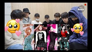 bts reaction to blackpink tiktok\/bts\/blackpink 💜 💕