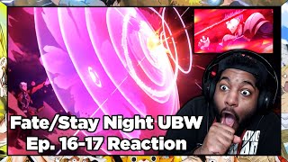 THE LANCER VS ARCHER FINALE IS HERE!!! Fate/Stay Night Unlimited Blade Works Episode 16-17 Reaction