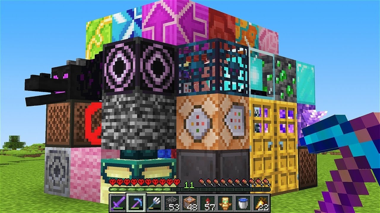 【マイクラ】低確率なブロックだけで家を作ってみたマインクラフト