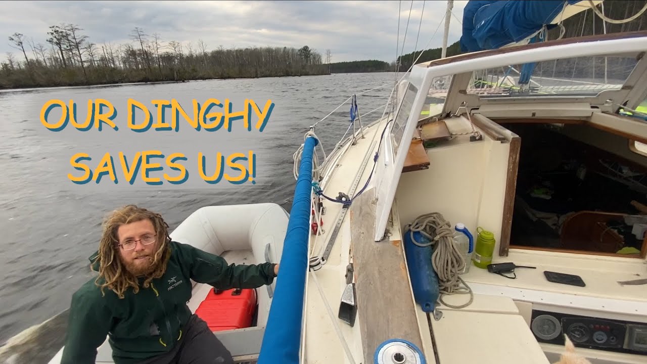 ENGINE WOES ON THE ICW, our DINGHY SAVES US! ~ Postcard 8