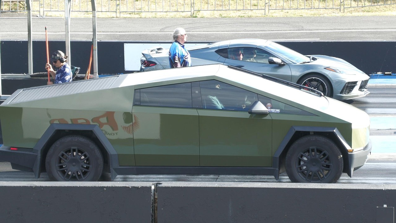 Cybertruck vs C8 Corvette
