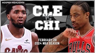 Cleveland Cavaliers vs Chicago Bulls Full Game Highlights | Feb 28 | 2024 NBA Season
