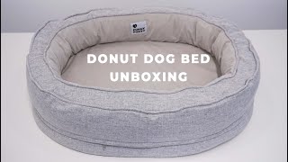 Donut dog bed unboxing❤