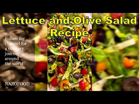 Lettuce and Olive Salad Recipe for a Refreshing Twist-4K