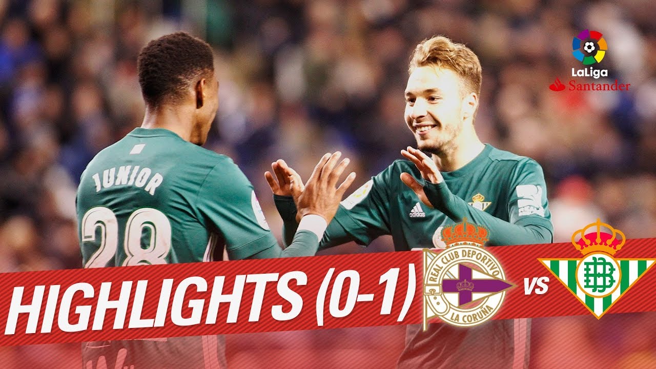 Highlights RC Deportivo vs Real Betis (0-1)
