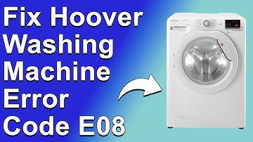 Hoover Washing Machine E08 Error Code (What It Means, Common Causes, And The Best Way To Solve It)