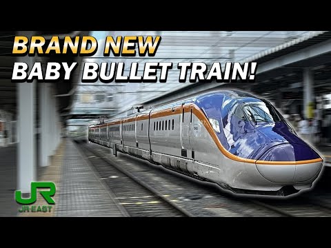 The NEWEST Bullet Train in Japan - the E8 Series &quot;Tsubasa&quot; Mini-Shinkansen!