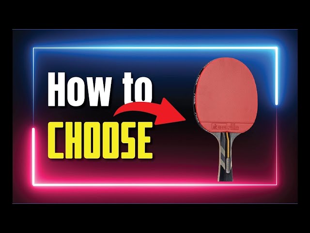 How to Choose a Table Tennis Table