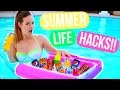 DIY Summer Life Hacks Everyone MUST Know!!! Alisha Marie