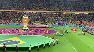 Brazil Vs Switzerland - Qatar World Cup 2022 - Match 31 - Players Entrance And Anthems