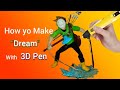 Cómo hacer una escultura de Dream con un Lápiz 3D / Minecraft player