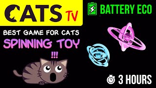 GAME FOR CATS - Spinning Kinetic Toy 😻 Battery ECO 🔋3 HOURS [CATS TV] screenshot 2