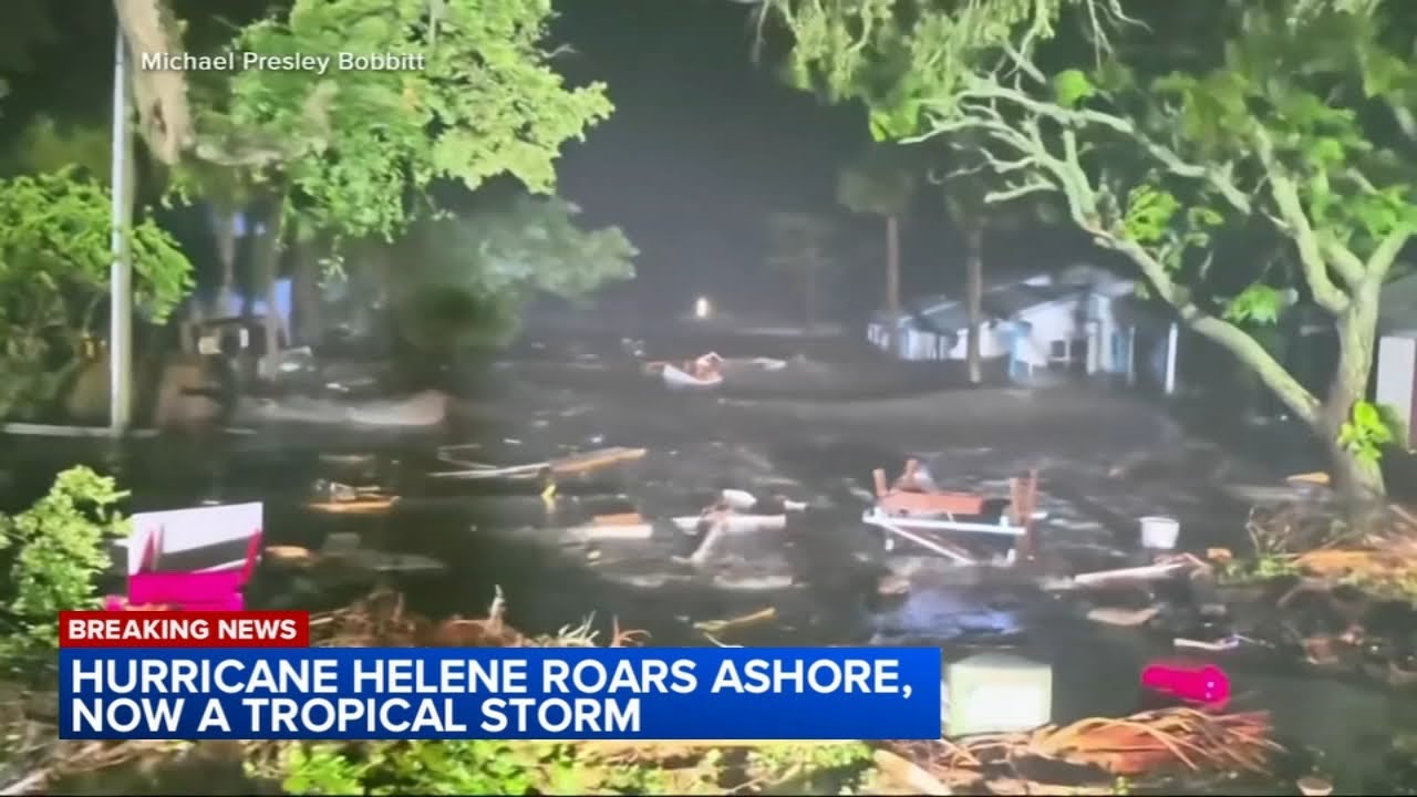 At least 43 dead, millions without power after Helene slams South - YouTube