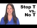 Stop t vs no t  american english pronunciation