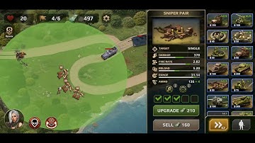 WWII Defense: RTS Army TD Game (mobile) Level 32 (Normal)